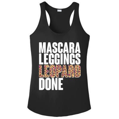 Mascara Leggings Leopard Done  Ladies PosiCharge Competitor Racerback Tank