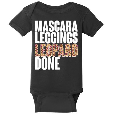 Mascara Leggings Leopard Done  Baby Bodysuit