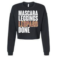 Mascara Leggings Leopard Done  Cropped Pullover Crew