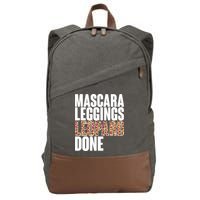 Mascara Leggings Leopard Done  Cotton Canvas Backpack