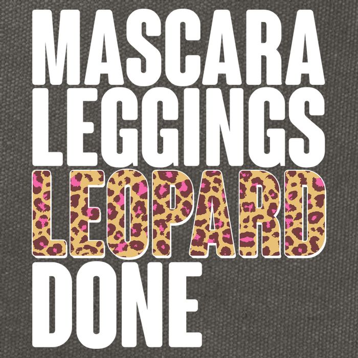 Mascara Leggings Leopard Done  Cotton Canvas Backpack