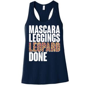 Mascara Leggings Leopard Done  Women's Racerback Tank