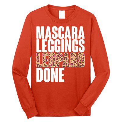 Mascara Leggings Leopard Done  Long Sleeve Shirt