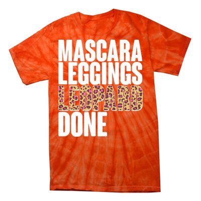 Mascara Leggings Leopard Done  Tie-Dye T-Shirt