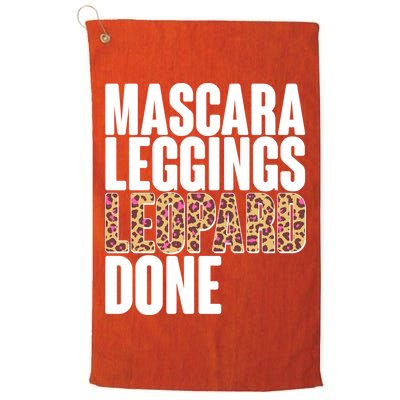 Mascara Leggings Leopard Done  Golf Towel