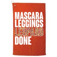 Mascara Leggings Leopard Done  Golf Towel