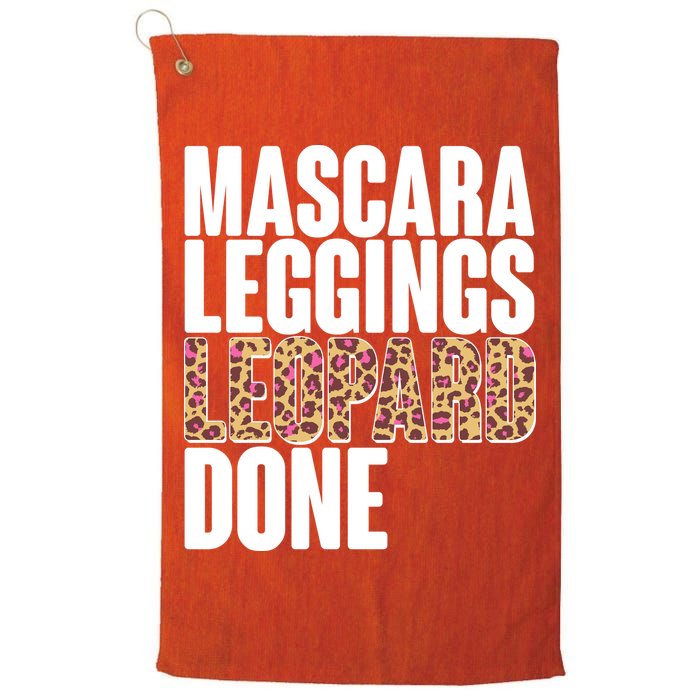 Mascara Leggings Leopard Done  Golf Towel