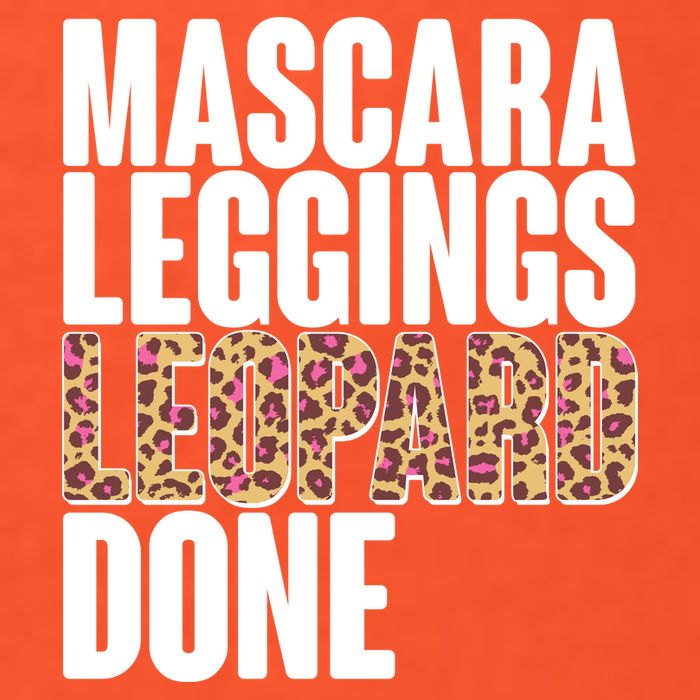 Mascara Leggings Leopard Done  Golf Towel