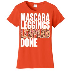 Mascara Leggings Leopard Done  Women's T-Shirt