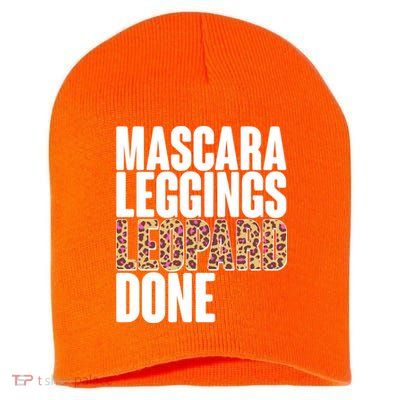 Mascara Leggings Leopard Done  Short Acrylic Beanie