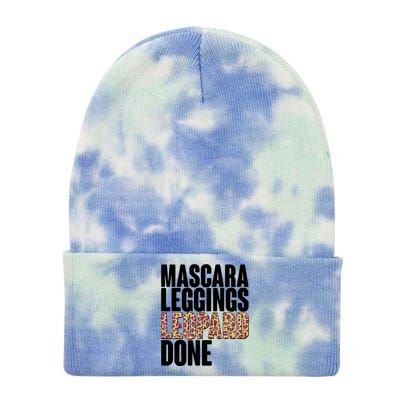 Mascara Leggings Leopard Done  Tie Dye 12in Knit Beanie