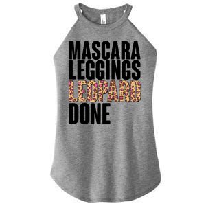 Mascara Leggings Leopard Done  Women's Perfect Tri Rocker Tank