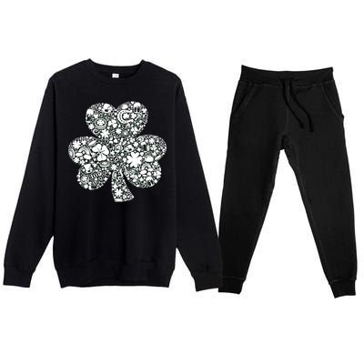 Mash-Up Irish Clover Premium Crewneck Sweatsuit Set