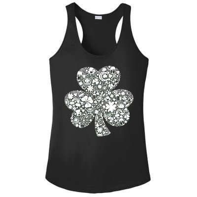 Mash-Up Irish Clover Ladies PosiCharge Competitor Racerback Tank