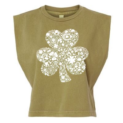 Mash-Up Irish Clover Garment-Dyed Women's Muscle Tee