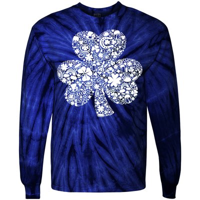 Mash-Up Irish Clover Tie-Dye Long Sleeve Shirt