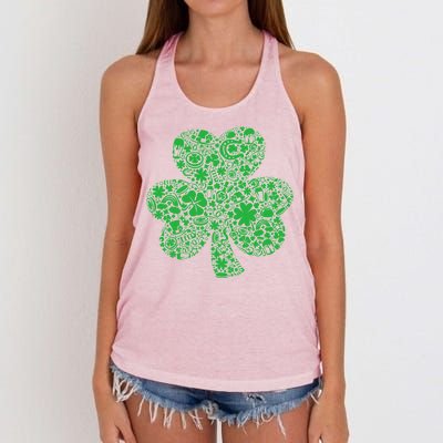 Mash-Up Irish Clover Women's Knotted Racerback Tank