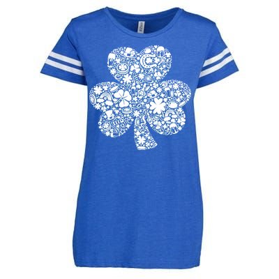 Mash-Up Irish Clover Enza Ladies Jersey Football T-Shirt