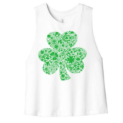 Mash-Up Irish Clover Women's Racerback Cropped Tank