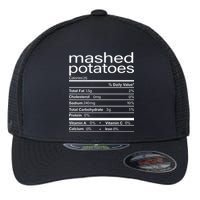 Mashed Potato Nutritional Facts Funny Thanksgiving Flexfit Unipanel Trucker Cap