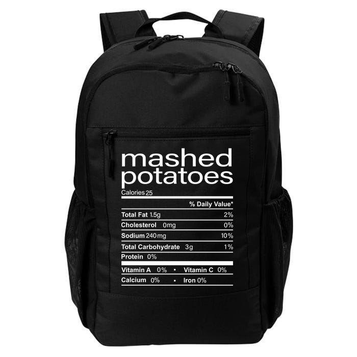 Mashed Potato Nutritional Facts Funny Thanksgiving Backpack