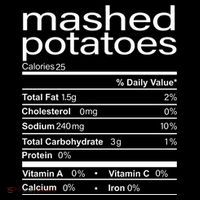 Mashed Potato Nutritional Facts Funny Thanksgiving 16 in Basic Backpack