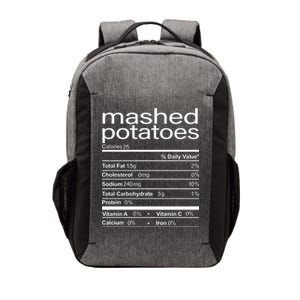 Mashed Potato Nutritional Facts Funny Thanksgiving Vector Backpack