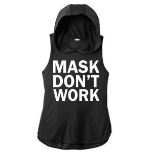 Mask Don't Work Ladies PosiCharge Tri-Blend Wicking Draft Hoodie Tank