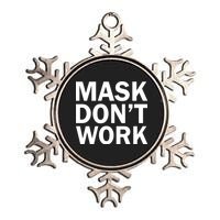 Mask Don't Work Metallic Star Ornament