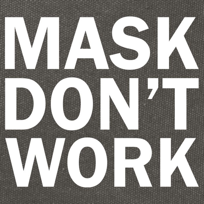 Mask Don't Work Cotton Canvas Backpack