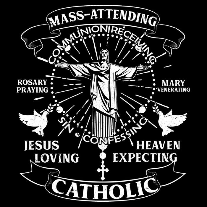 Mass Attending Catholic  Sustainable Bucket Hat