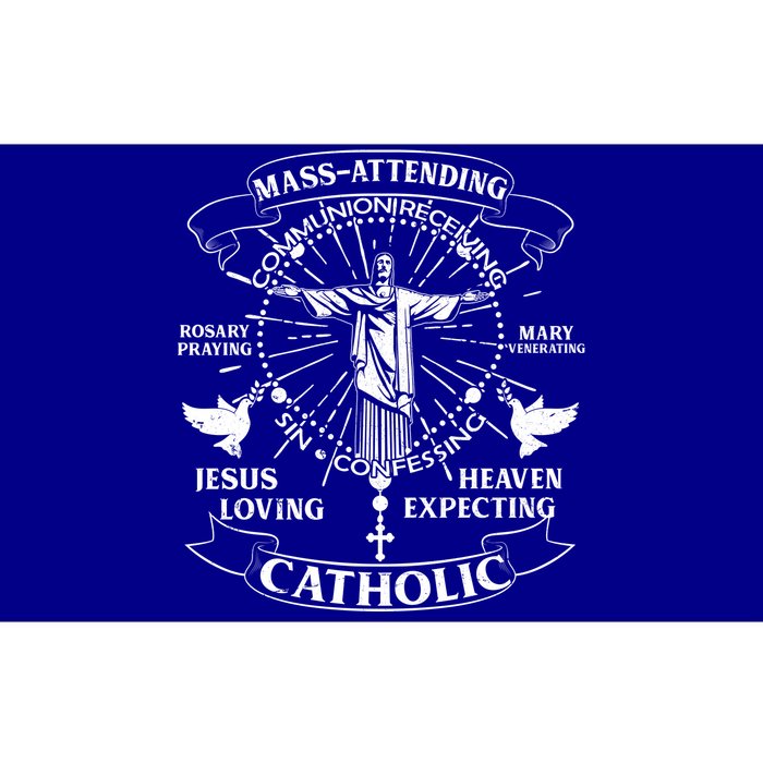 Mass Attending Catholic  Bumper Sticker