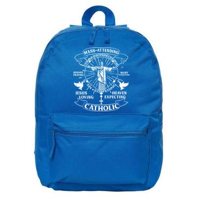 Mass Attending Catholic  16 in Basic Backpack