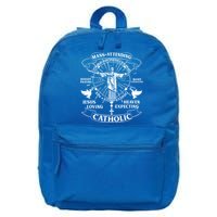 Mass Attending Catholic  16 in Basic Backpack