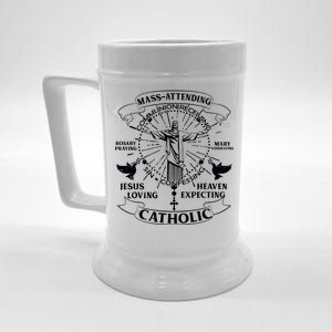 Mass Attending Catholic  Beer Stein