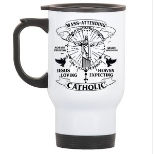 Mass Attending Catholic  Stainless Steel Travel Mug