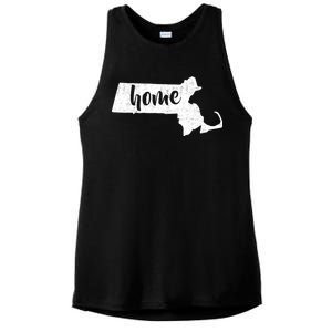 Massachusetts Home State Ladies PosiCharge Tri-Blend Wicking Tank