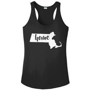 Massachusetts Home State Ladies PosiCharge Competitor Racerback Tank