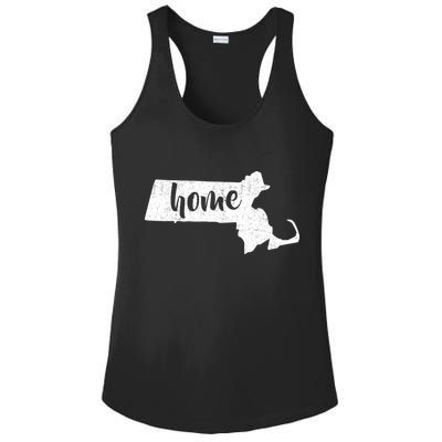 Massachusetts Home State Ladies PosiCharge Competitor Racerback Tank
