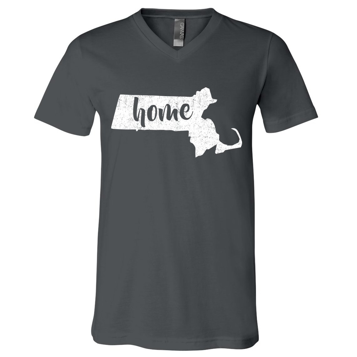 Massachusetts Home State V-Neck T-Shirt