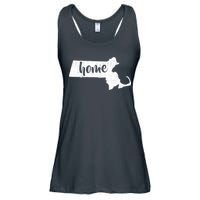 Massachusetts Home State Ladies Essential Flowy Tank