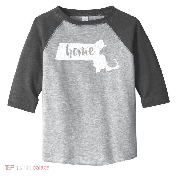 Massachusetts Home State Toddler Fine Jersey T-Shirt