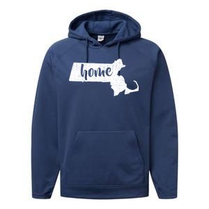 Massachusetts Home State Performance Fleece Hoodie