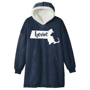 Massachusetts Home State Hooded Wearable Blanket