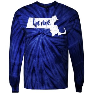 Massachusetts Home State Tie-Dye Long Sleeve Shirt