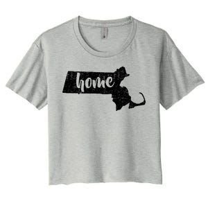 Massachusetts Home State Women's Crop Top Tee