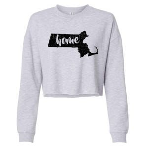 Massachusetts Home State Cropped Pullover Crew