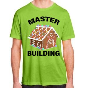 Master Builder Gingerbread House Funny Christmas Adult ChromaSoft Performance T-Shirt