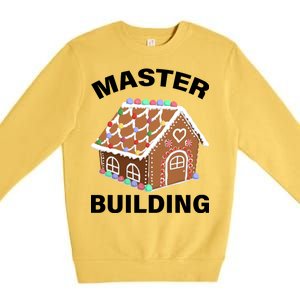 Master Builder Gingerbread House Funny Christmas Premium Crewneck Sweatshirt