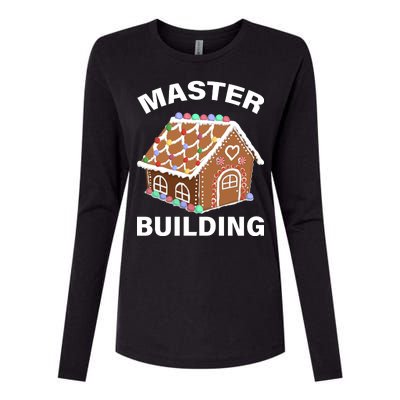 Master Builder Gingerbread House Funny Christmas Womens Cotton Relaxed Long Sleeve T-Shirt